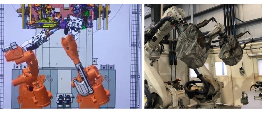 汽車門環點色多多视频APP下载雙焊槍工位